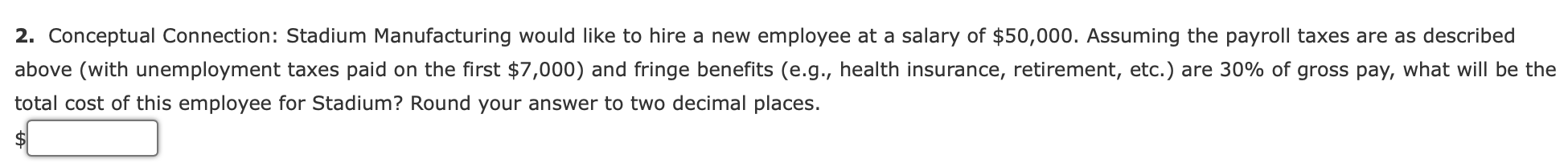 $268,000 * 67,800 * All subject to Social Security and Medicare matching