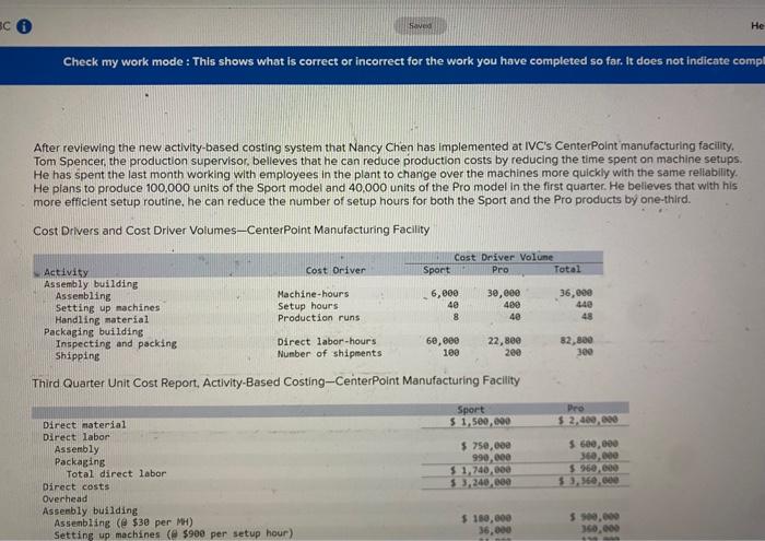 SC Saved Hel Check my work mode: This shows what is correct
