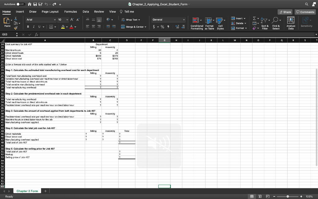 AutoSave OFF 15. Home Insert G Paste X [A Arial v BIU