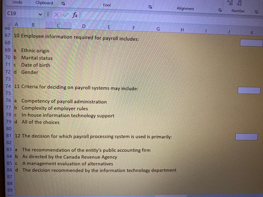 be manual" and "May use simple spreadsheet software" Must be computerized 2