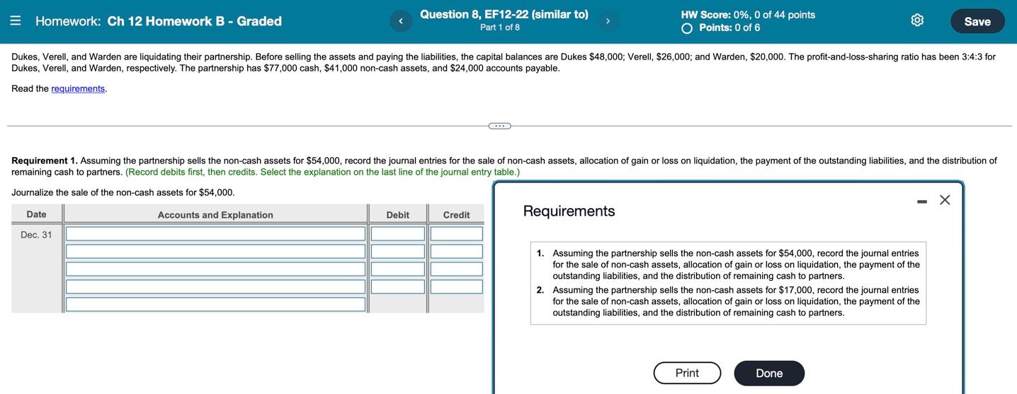 = Homework: Ch 12 Homework B - Graded Question 8, EF12-22 (similar