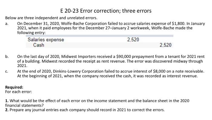 of each situation described below: 1. 2. 3. 4. 5. 6. 7.