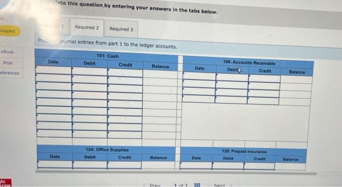 consulting business called Linkworks and completed the following transactions in its first
