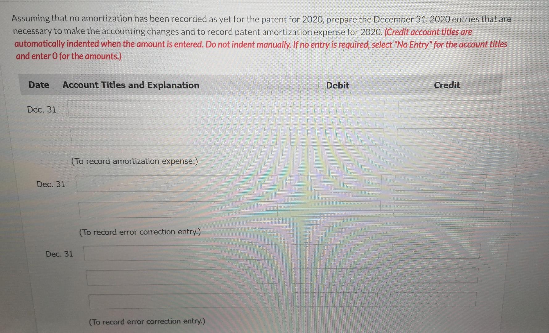 ended December 31, 2020, when the V.P. Finance called him into her