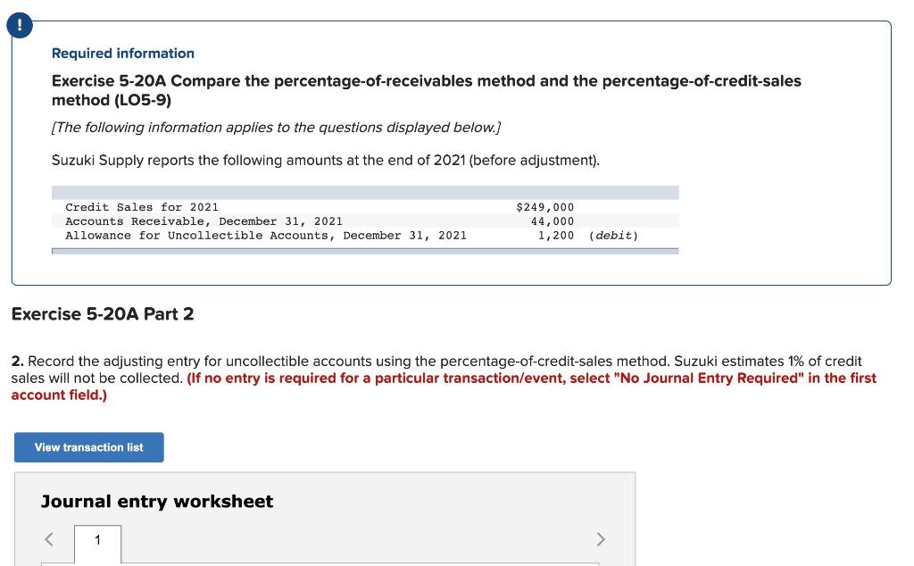 (LO5-9) [The following information applies to the questions displayed below.] Suzuki Supply