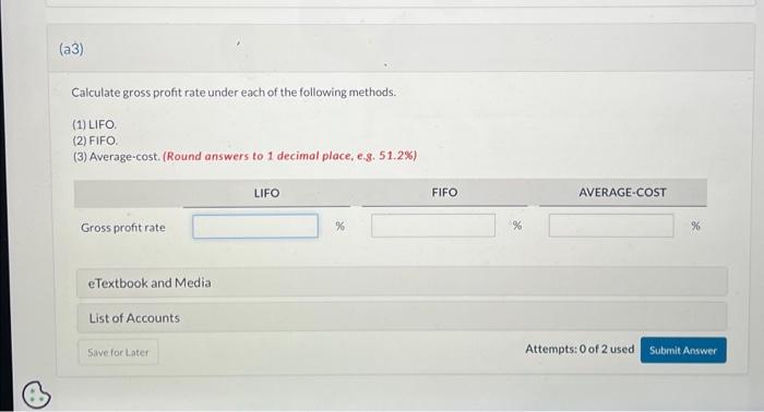 Beginning inventory 50 $26 Oct. 9 Purchase 140 28 Oct. 11 Sale