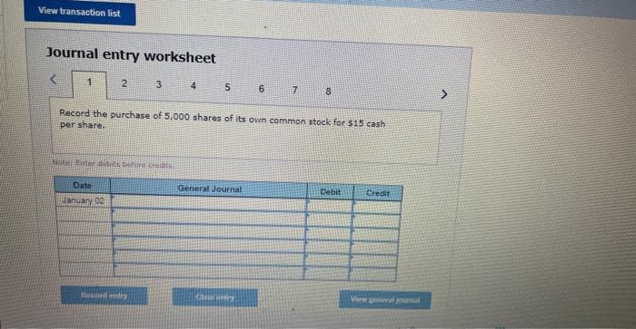 View transaction list Journal entry worksheet < 1 2 3 4 5