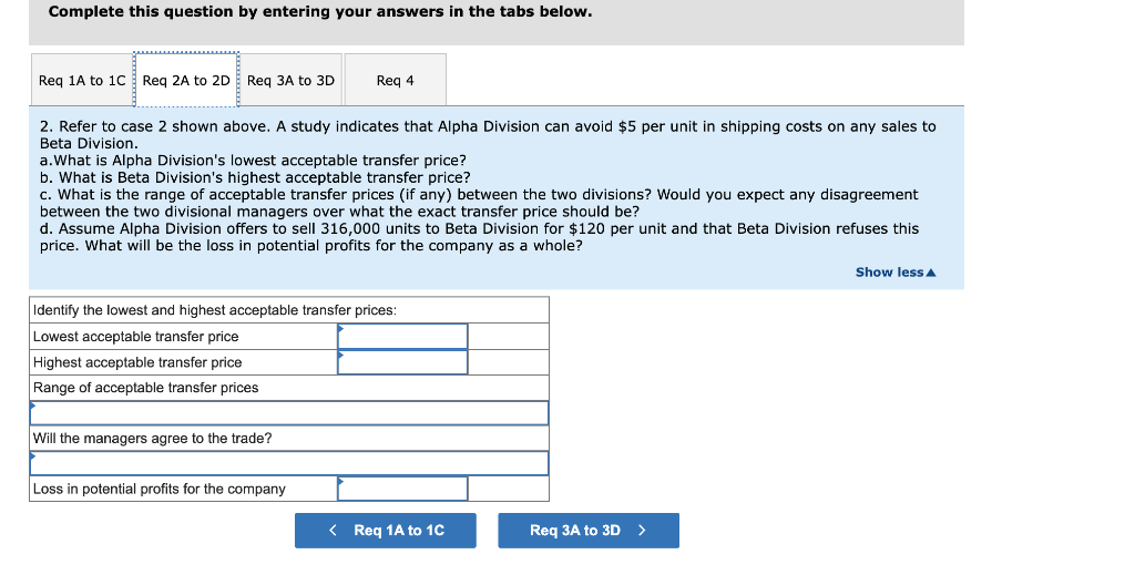 (ROI). Assume the following information relative to the two divisions: Case 1