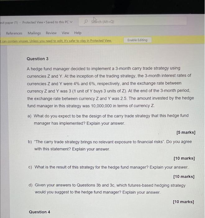 sit paper (1) - Protected View Saved to this PC References Mailings