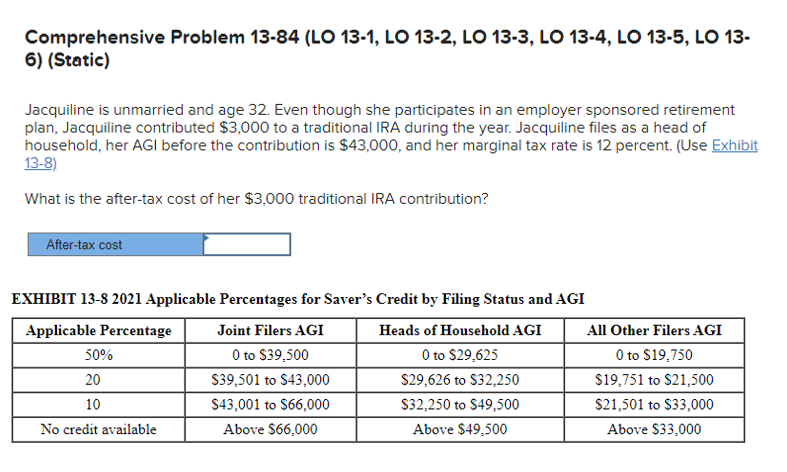 Comprehensive Problem 13-84 (LO 13-1, LO 13-2, LO 13-3, LO 13-4, LO