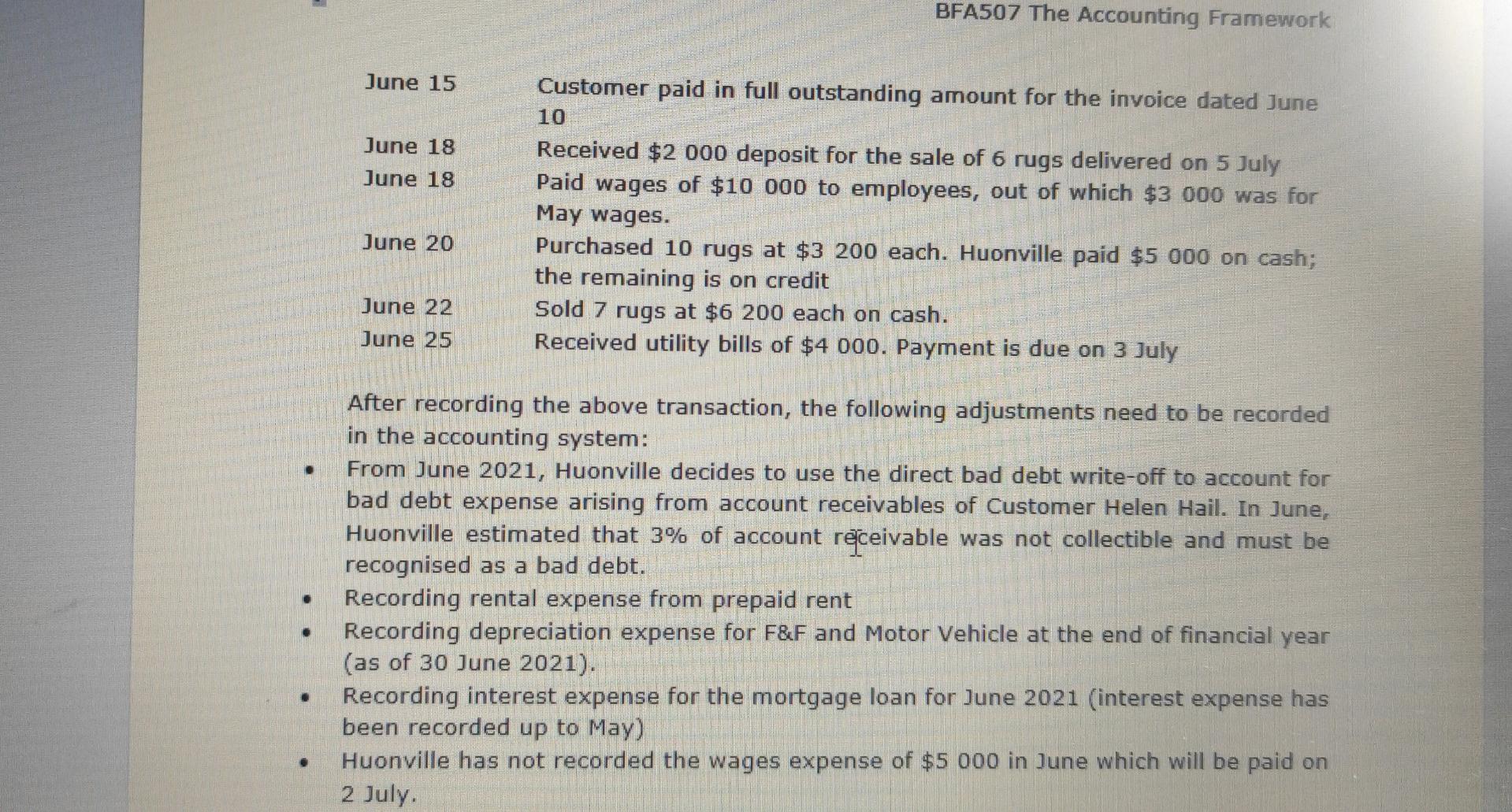 specialised in rug trading. Currently, Huonville has two retail shops and one