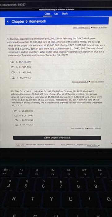 -coursework-89357 Financial Accounting by Potes&Maho Class Lab Book Chapter 6 Homework Tiscovered