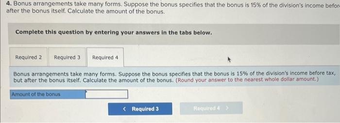 but a math problem. The complication is that the bonus formula sometimes