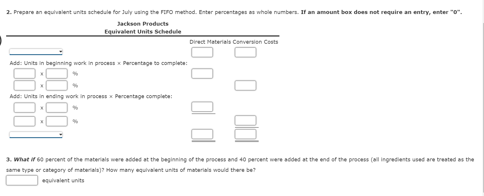 using three departments: Cooking, Mixing, and Bottling. In the Cooking Department, all