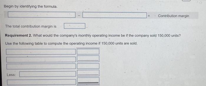 and administrative expenses $ 1.40 Monthly fixed expenses: Fixed manufacturing overhead 191,400