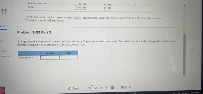 Rate; Different Time Periods; Pricing (LO 3-4) [The following information applies to