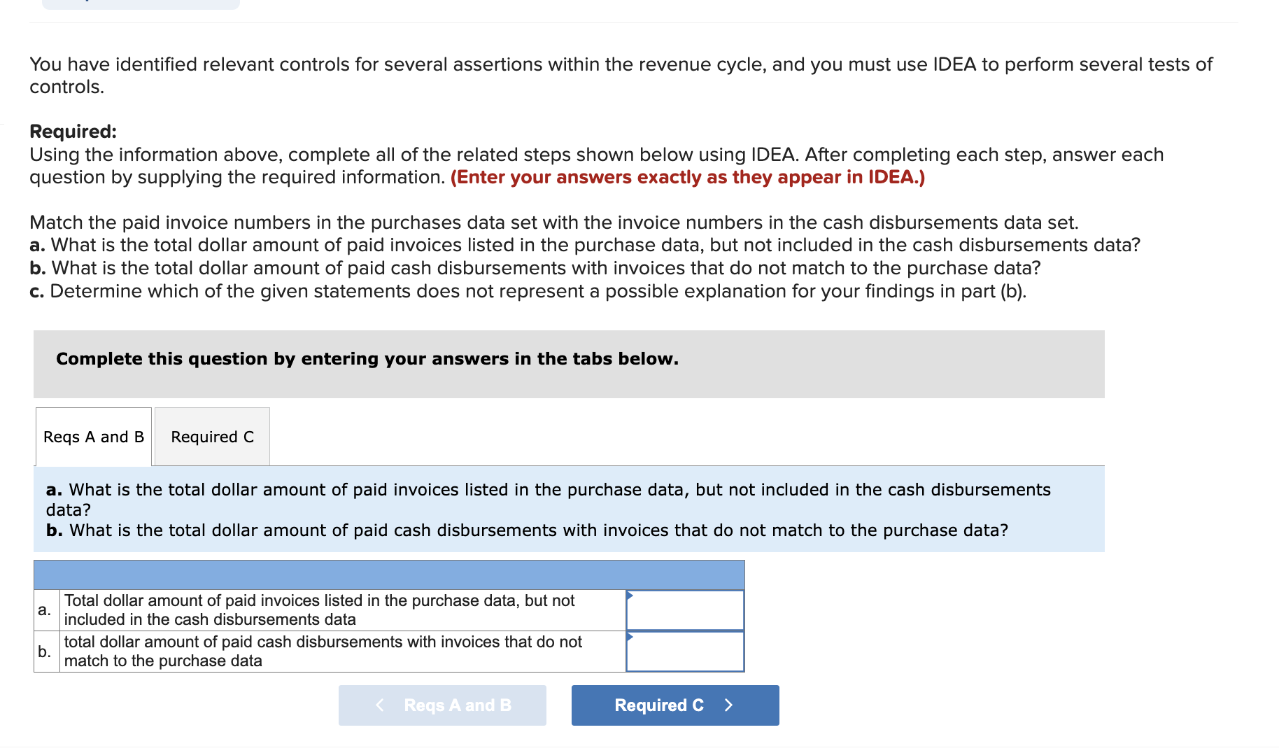 You have identified relevant controls for several assertions within the revenue cycle,