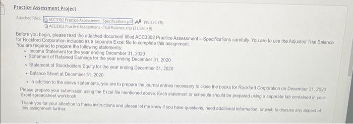 Practice Assessment Project Attached Files: ACC3302 Practice Assessment Specifications.pd A+ (99.474 KB)