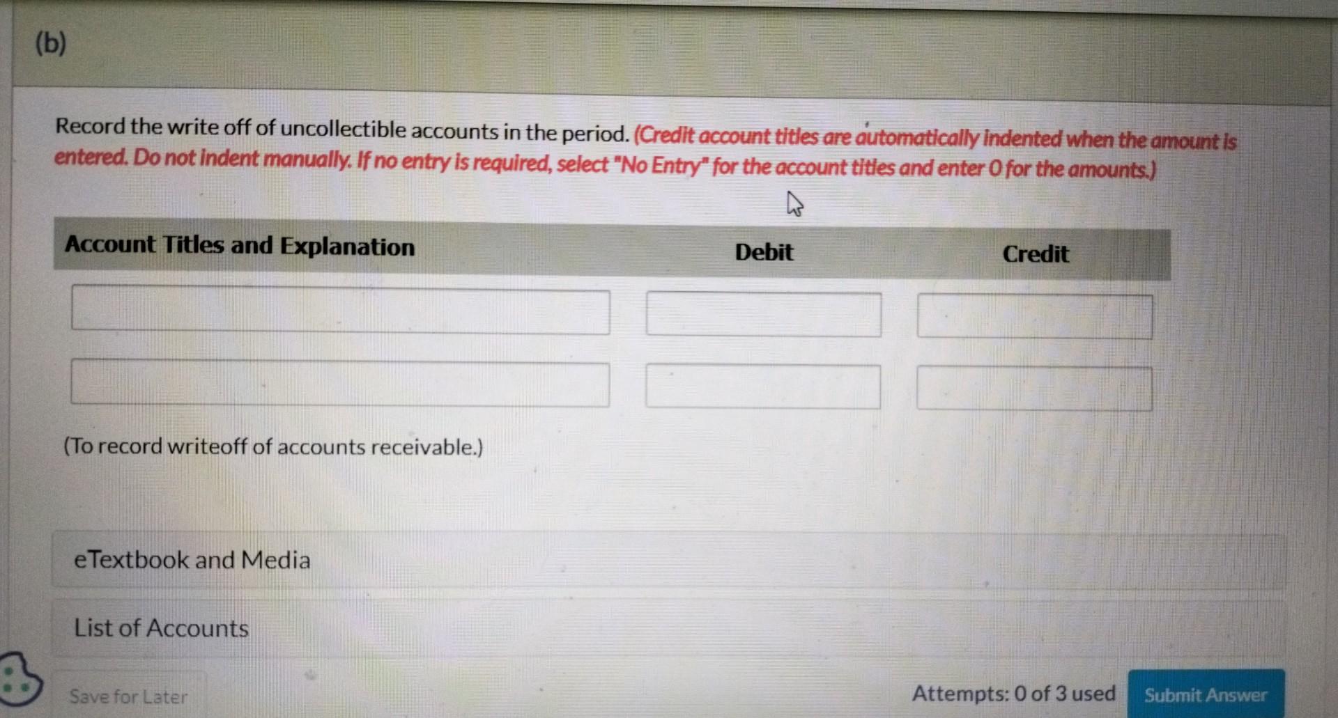 Co. had a balance of $95,000 in Accounts Receivable and a $6,650