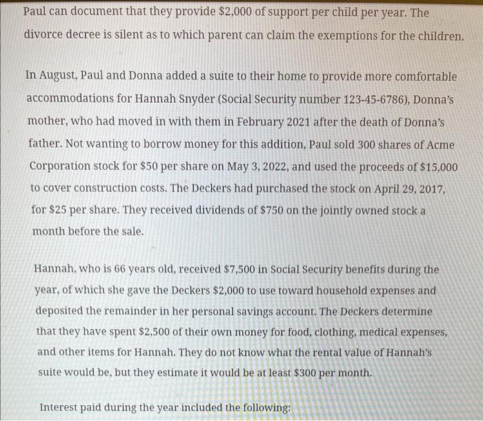 Deckers live at 1121 College Avenue, Carmel, IN 46032. Paul is an