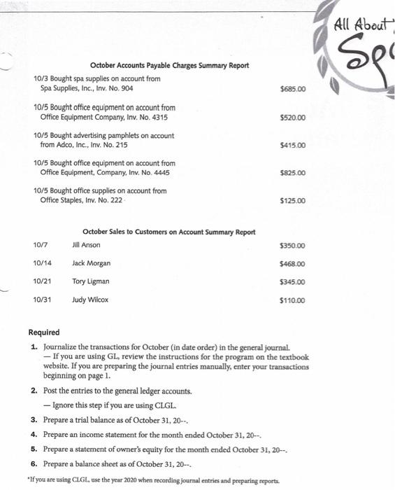 October Subtotal Less Withdrawals for October Increase in Capital A. Valli, Capital,