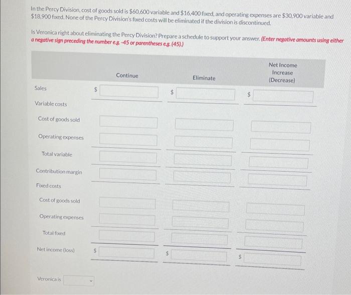 Bell's accounting program, evaluated the operating performance of Dunn Company's six divisions.