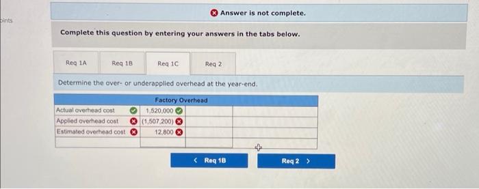 overapplied overhead LO P3, P4 At the beginning of the year, Learer