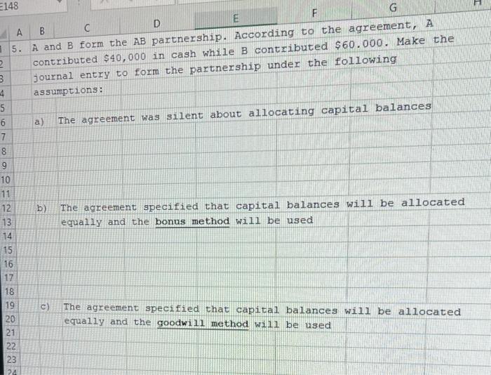 4 E148 A 5. , 5 6 7 8 C D E