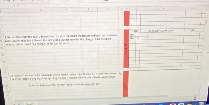 a 2 year note for the balance. The following information is given: