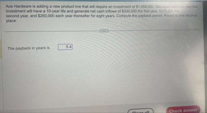 Ace Hardware is adding a new product line that will require an