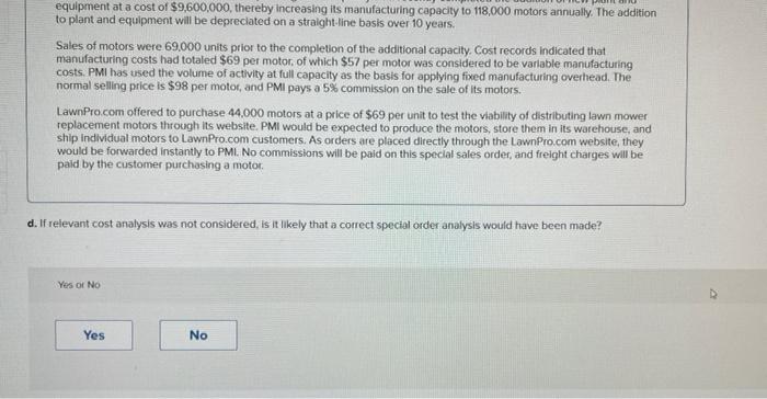 gasoline-powered motors for use in lawn mowers. The company has been growing