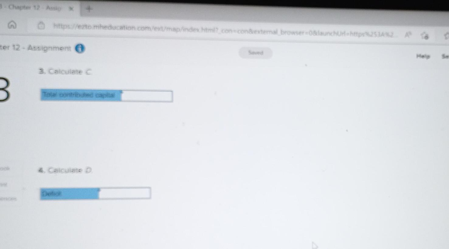 Section of the Balance Sheet October 31, 2020 Preferred shares, $3 non-cumulative;