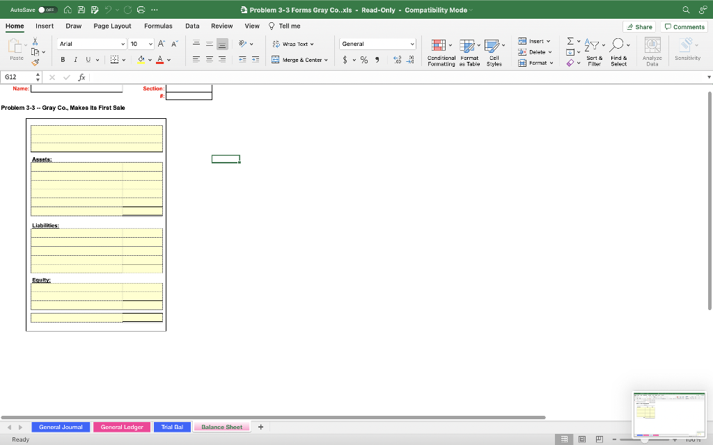not charge int, for Jan) Prepare the Trial Balance Prepare the Balance