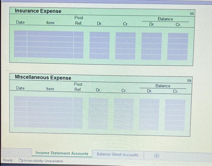 V 715 V 1,600 Prepaid Insurance 1,225 Office Equipment 14,500 Accumulated Depreciation