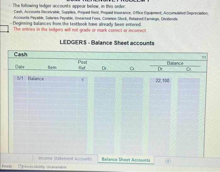 660 Accounts Payable 895 Salaries Payable 325