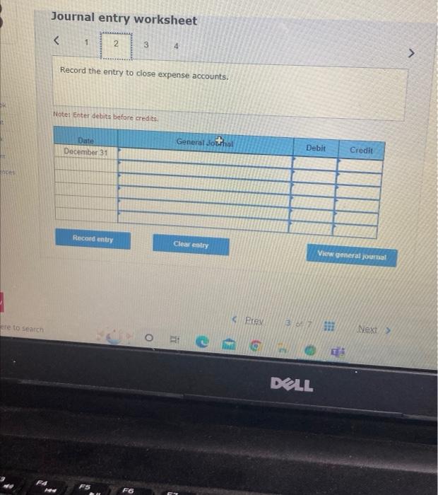 of December 31: Retained Earnings $9,300; Dividends $950: Services Revenue $16.000. Wages