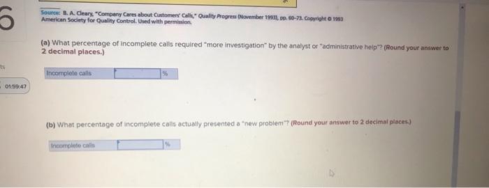responses to customer calls In this article, the author states: In an