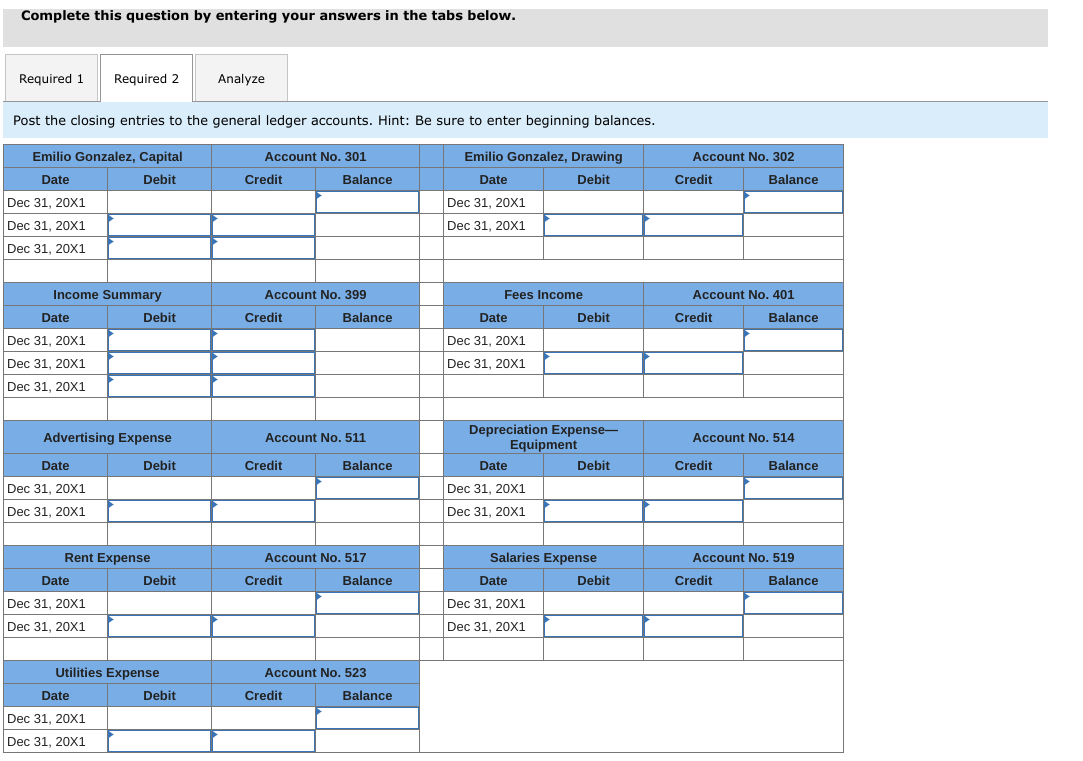 Cash 111 Accounts receivable 121 Supplies 131 Prepaid Rent 141 Equipment 142