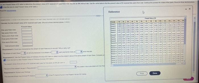 using Present valueRequirement 2 choices (fill the blanks dropdown choices) is/Is not