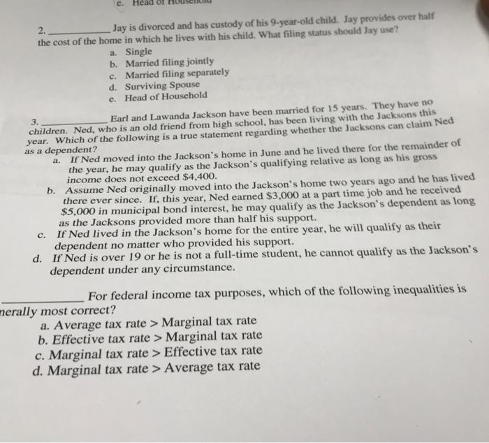 3. 2. e. Hea Jay is divorced and has custody of his