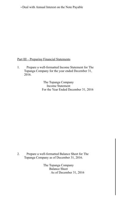 to its customers. At the beginning of 2016, the company had the