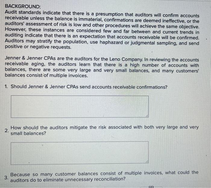 BACKGROUND: Audit standards indicate that there is a presumption that auditors will