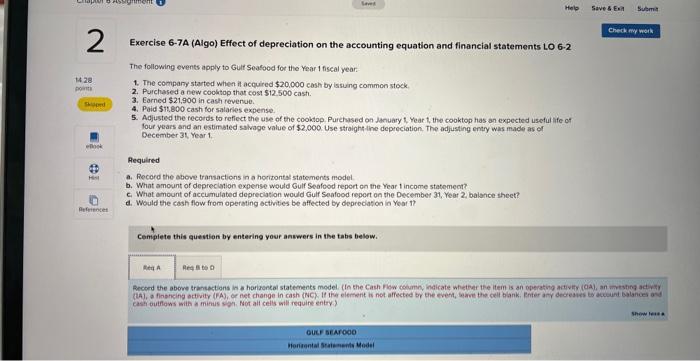 Assignment Sevs Help Save & Exit Submit Check my work 2 14.28
