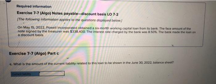 rate charged by the bank was 8.50%. The bank made the loan