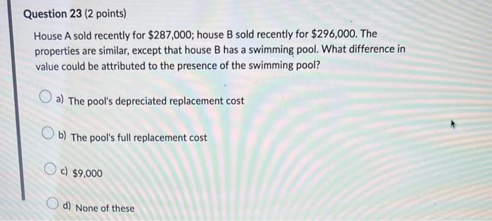 greater. d) the appraiser applies unadjusted gross market rent.