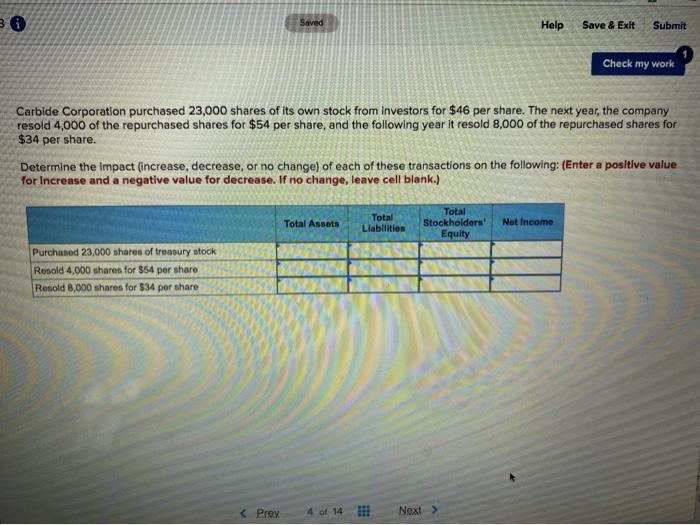 Saved Help Save & Exit Submit Check my work Carbide Corporation purchased