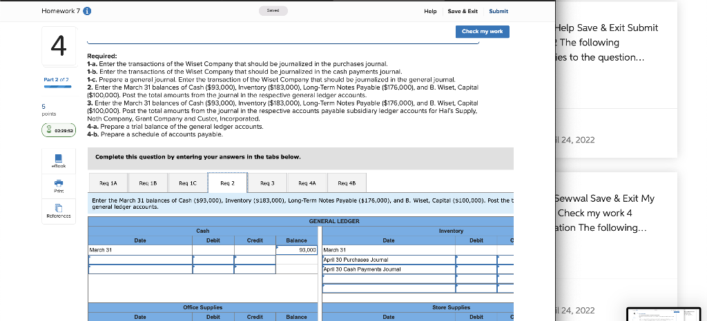 2 Required information [The following information applies to the questions displayed below.]