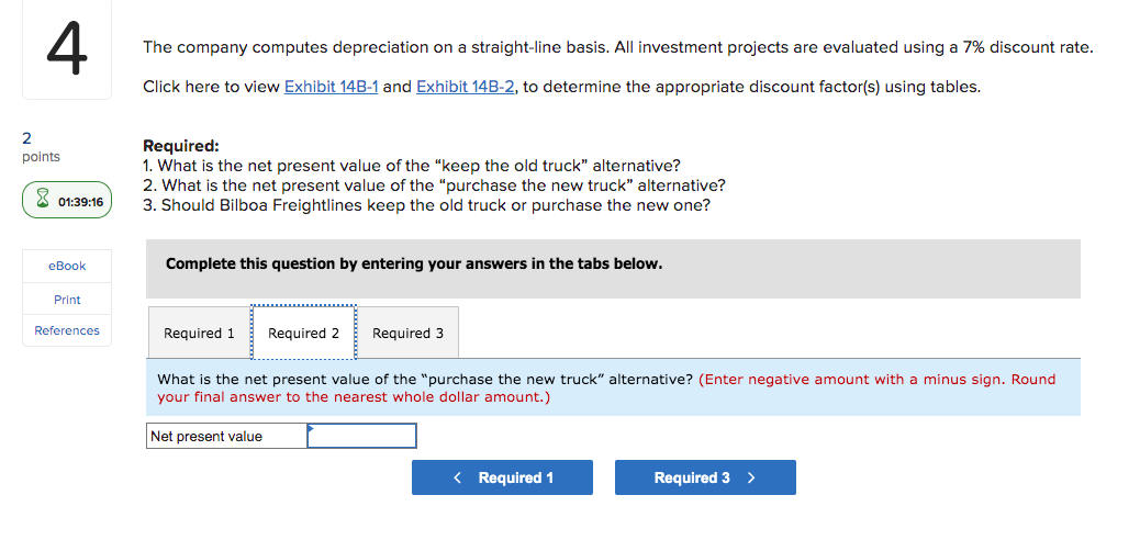 for intracity deliveries. The truck is worn out and must be either