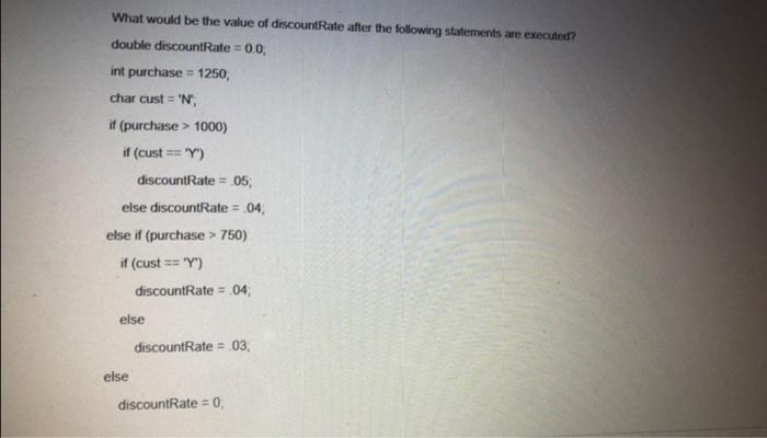 int y = 10, if (y == 10) { } int x