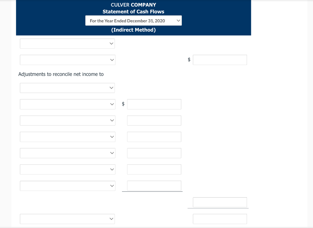COMPANY COMPARATIVE BALANCE SHEET AS OF DECEMBER 31, 2020 AND 2019 2020